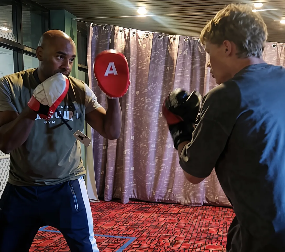Boxing Fitness pad work training session at Boxing Performance Systems